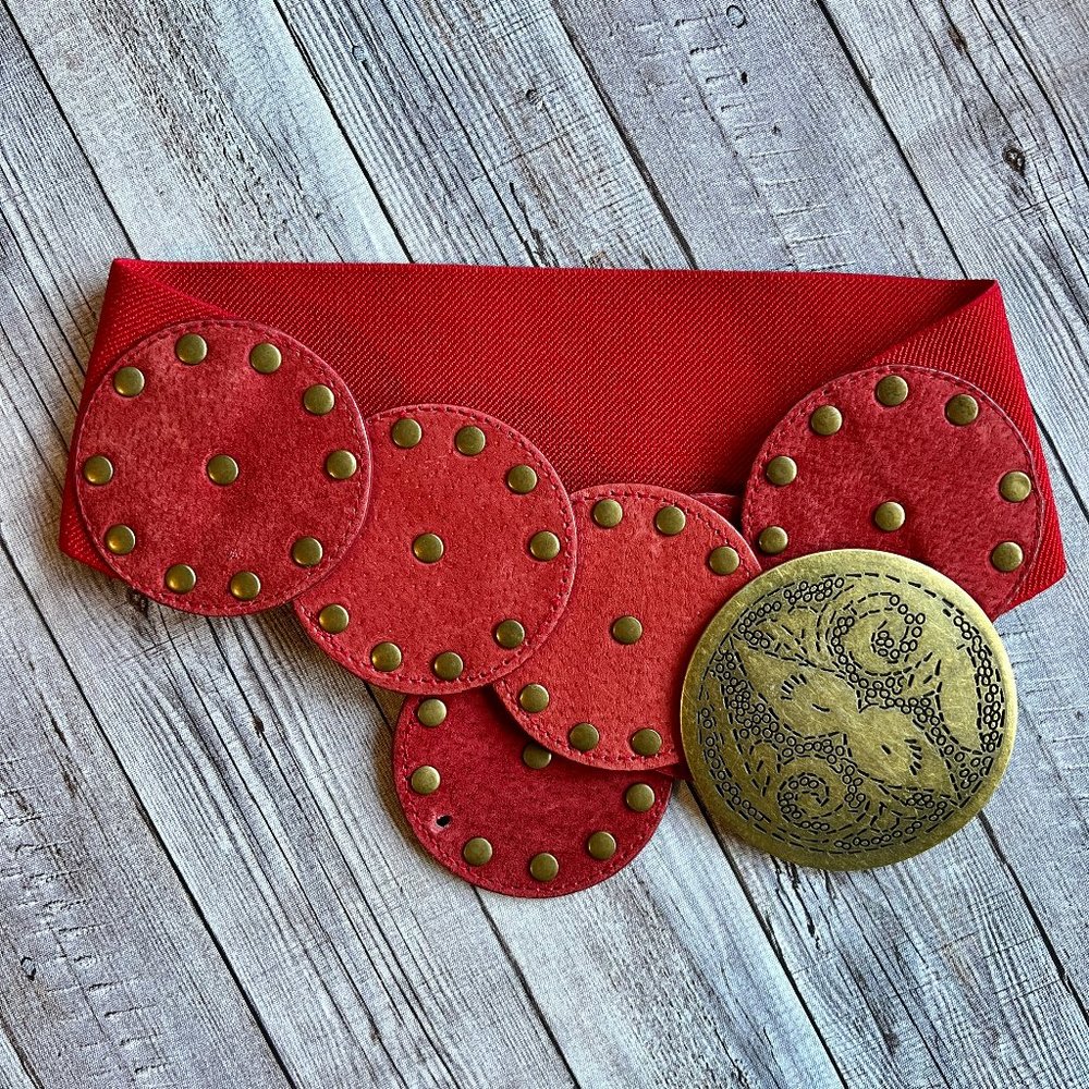 Red Cinch Belt